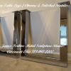 (Chrome Table Legs), Stainless Steel Furniture) and (Polished Stainless Steel Table legs)